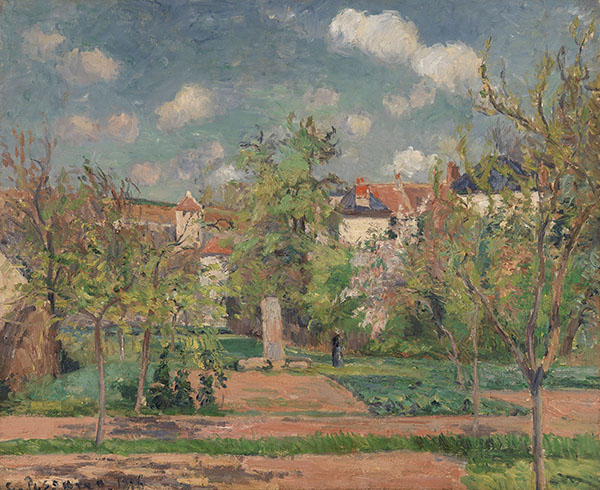 Garden in Full Sunlight by Camille Pissarro | Oil Painting Reproduction