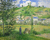 Landscape at Chaponval 1880 By Camille Pissarro