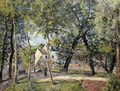 Landscape at Osny Near The Drinking Trough By Camille Pissarro