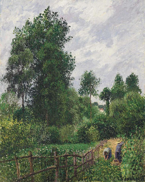 Landscape Gray Weather at Eragny 1899 | Oil Painting Reproduction