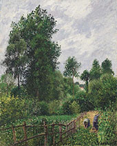 Landscape Gray Weather at Eragny 1899 By Camille Pissarro