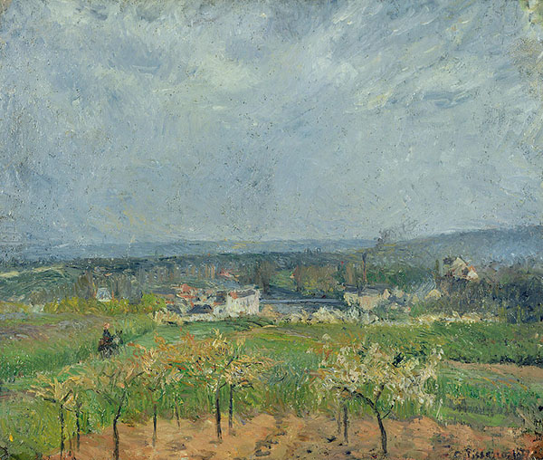 Landscape in Pontoise by Camille Pissarro | Oil Painting Reproduction