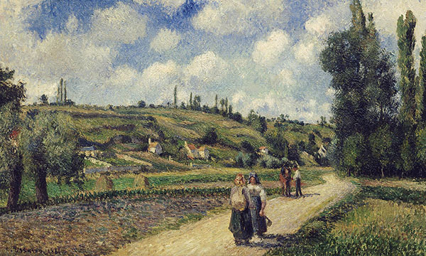 Landscape Near Pontoise The Auvers Road | Oil Painting Reproduction
