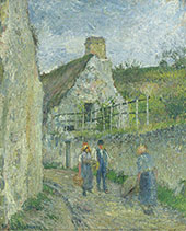 Paved Street at Valhermeil Auvers sur Oise 1890 By Camille Pissarro