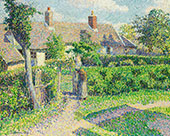 Peasants Houses Eragny By Camille Pissarro