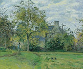 Piette's Home on Montfoucault By Camille Pissarro
