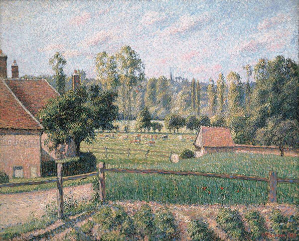Prairie at Eragny 1889 by Camille Pissarro | Oil Painting Reproduction