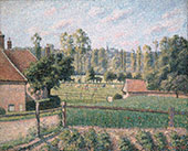 Prairie at Eragny 1889 By Camille Pissarro
