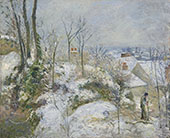 Rabbit Warren at Pontoise Snow By Camille Pissarro
