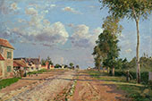 Route de Versailles Rocquencourt By Camille Pissarro