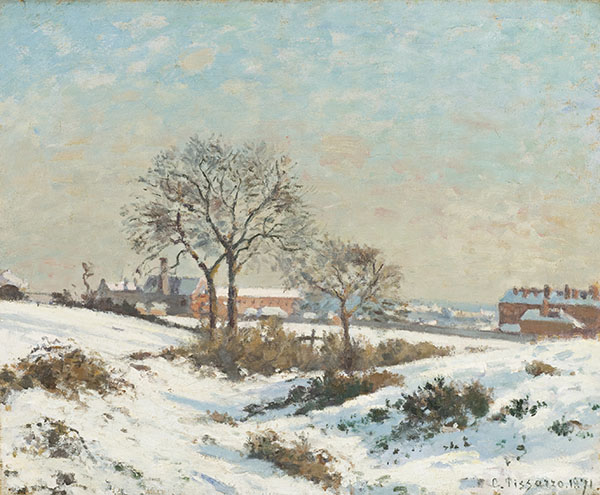 Snowy Landscape at South Norwood | Oil Painting Reproduction