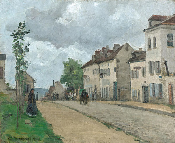 Street in Pontoise Rue de Gisors | Oil Painting Reproduction