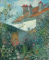 Study at Pontoise 1878 By Camille Pissarro