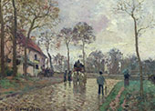 The Coach to Louveciennes 1870 By Camille Pissarro