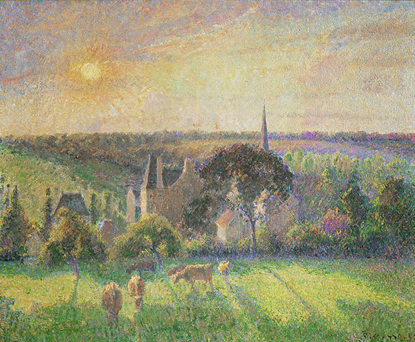 The Church and Farm of Eragny | Oil Painting Reproduction