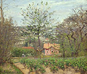 The Cottage or The Pink House Hamlet of The Flying Heart 1870 By Camille Pissarro