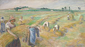 The Harvest By Camille Pissarro