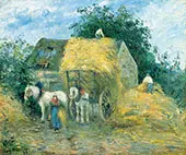 The Hay Cart Montfoucault By Camille Pissarro
