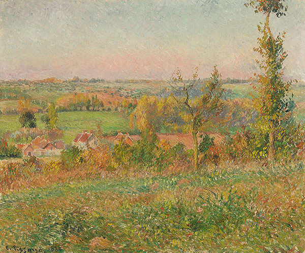 The Hills of Thierceville Seen from The Country Lane | Oil Painting Reproduction