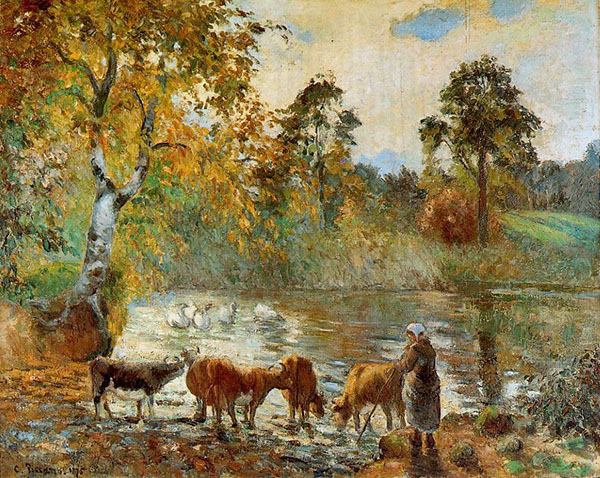 The Pond at Montfoucault 1875 | Oil Painting Reproduction
