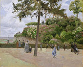 The Public Garden at Pontoise By Camille Pissarro