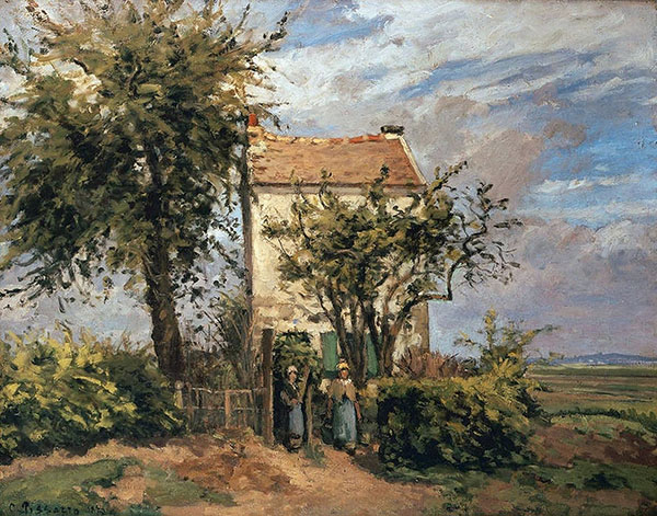 The Road to Rueil by Camille Pissarro | Oil Painting Reproduction