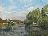 The Seine at Port Marly By Camille Pissarro