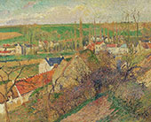 View of The Village of Osny By Camille Pissarro