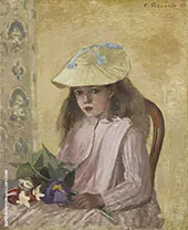 The Artist's Daughter 1872 By Camille Pissarro