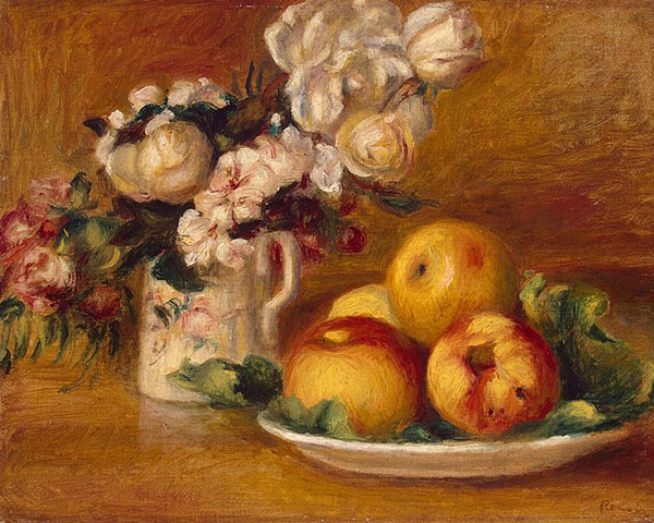 Apples and Flowers 1895 | Oil Painting Reproduction