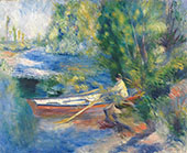 At The Water's Edge 1885 By Pierre Auguste Renoir