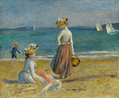 Figures on The Beach 1890 By Pierre Auguste Renoir