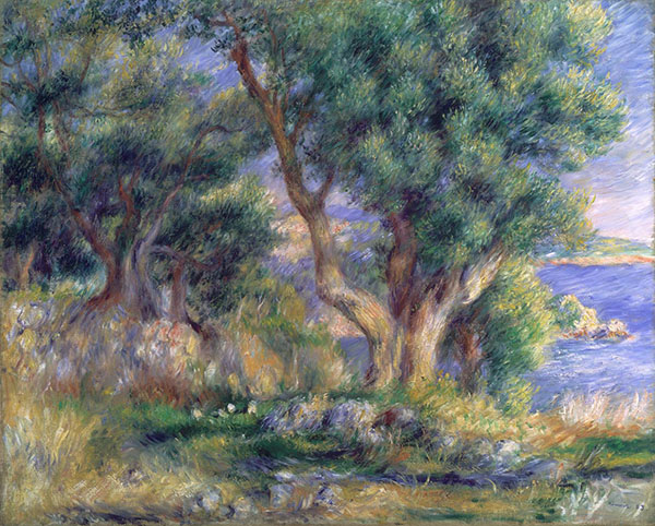 Landscape on The Coast Near Menton 1883 | Oil Painting Reproduction