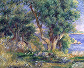 Landscape on The Coast Near Menton 1883 By Pierre Auguste Renoir