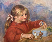 Claude Renoir, Playing By Pierre Auguste Renoir
