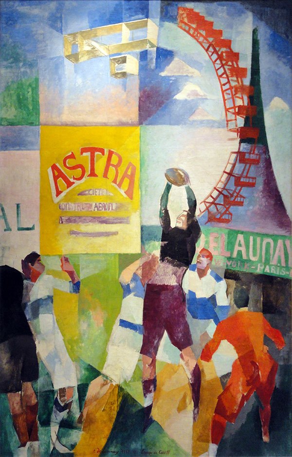 The Cardiff Team 1913 by Robert Delaunay | Oil Painting Reproduction