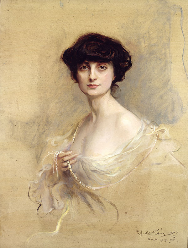 Anna de Noailles 1913 by Philip de Laszlo | Oil Painting Reproduction