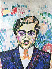 Portrait de Jean Metzinger 1906 By Robert Delaunay