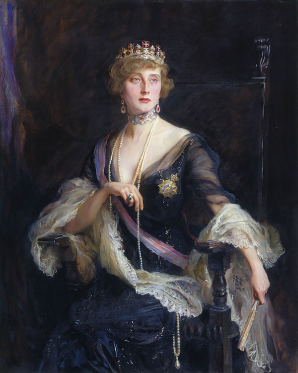 Augusta Victoria of Hohenzollern Sigmaringen Titular Queen of Portugal 1915 | Oil Painting Reproduction