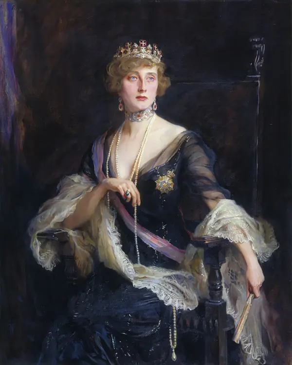 Augusta Victoria of Hohenzollern Sigmaringen Titular Queen of Portugal 1915 By Philip de Laszlo