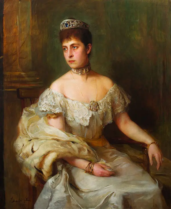 Charlotte Hereditary Princess of Saxe Meiningen 1899 By Philip de Laszlo