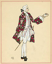 Costume for Maurice Rostand's Casanova 1918 By George Barbier