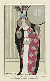 Dress and Evening Coat 1912 By George Barbier