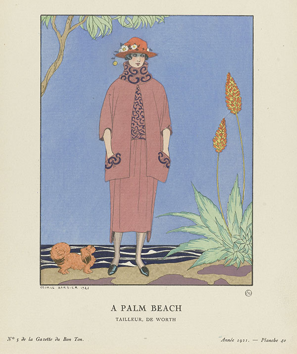 A Palm Beach by George Barbier | Oil Painting Reproduction