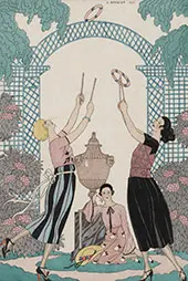 Jeu des Graces 1921 By George Barbier