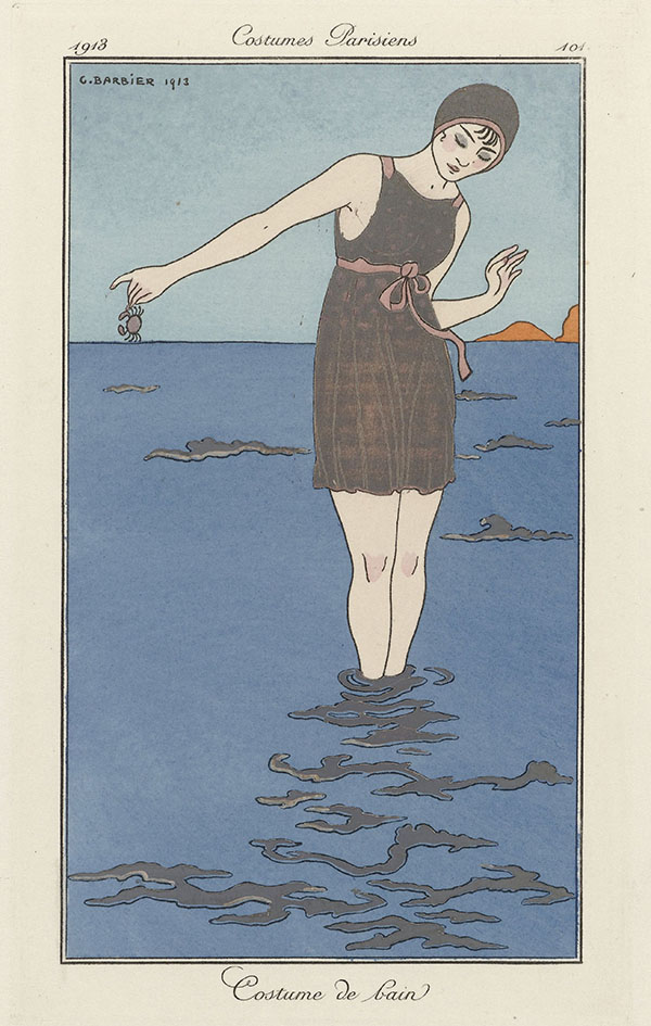 Costume de Bain by George Barbier | Oil Painting Reproduction