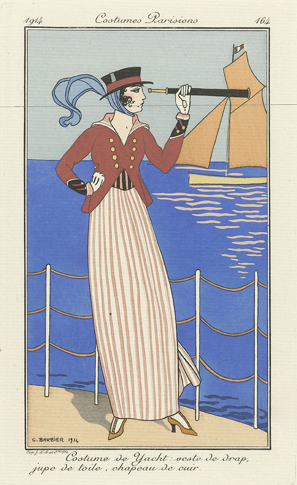 Costume de Yacht by George Barbier | Oil Painting Reproduction