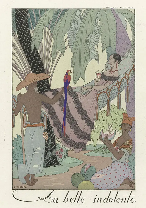 La Belle Indolente By George Barbier
