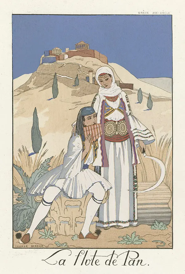 La Flute de Pan By George Barbier