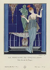 La Fontaine de Coquillages By George Barbier
